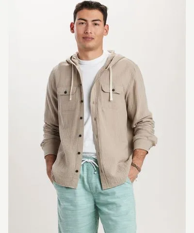 2024-02-8_import Hughie Gauze Button-Up Hoodies for Men | UNIONBAY