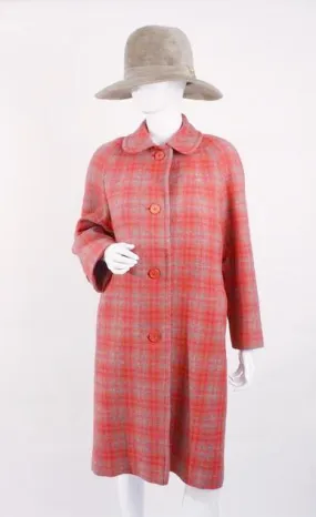 60's Aquascutum Tweed Coat Vintage