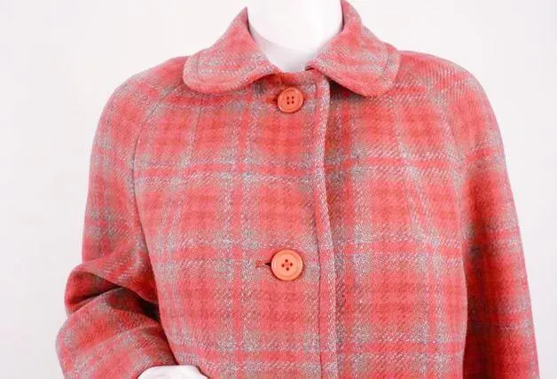 60's Aquascutum Tweed Coat Vintage