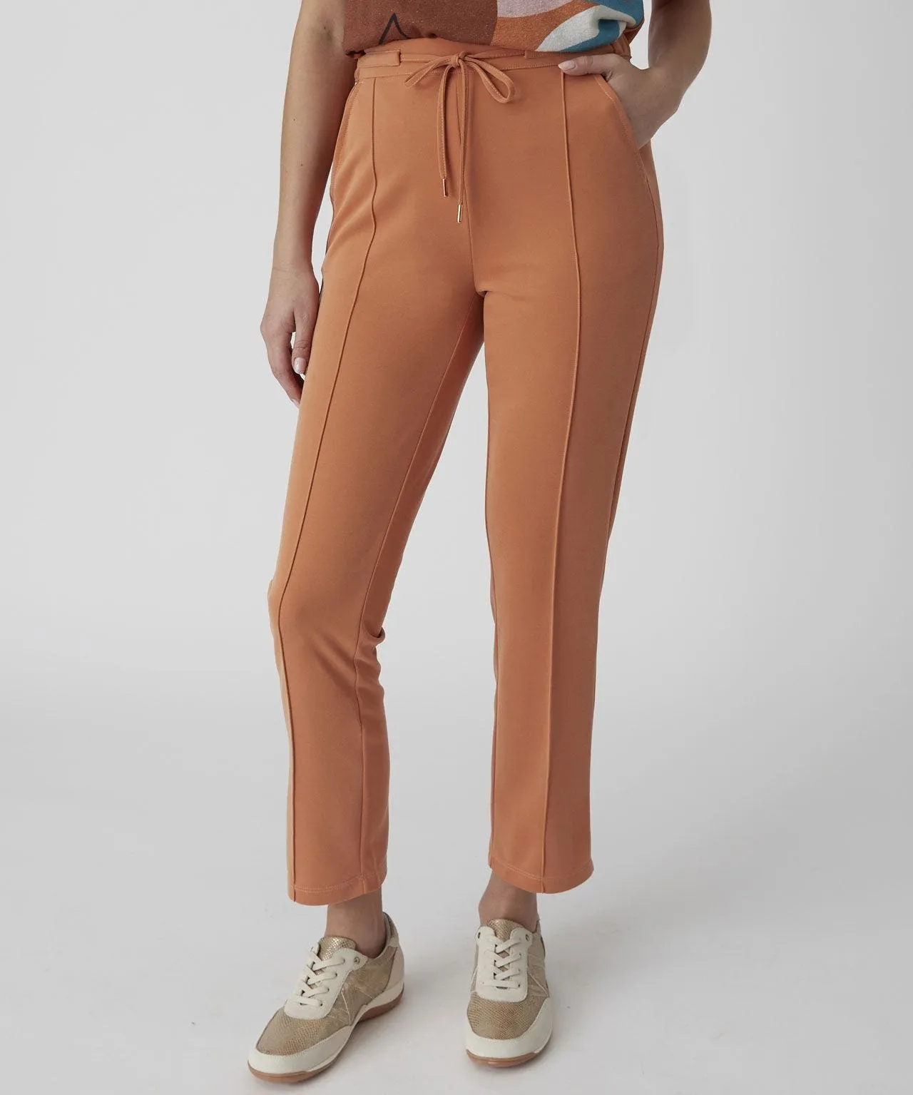 Tie-waist Trousers 7/8 Length