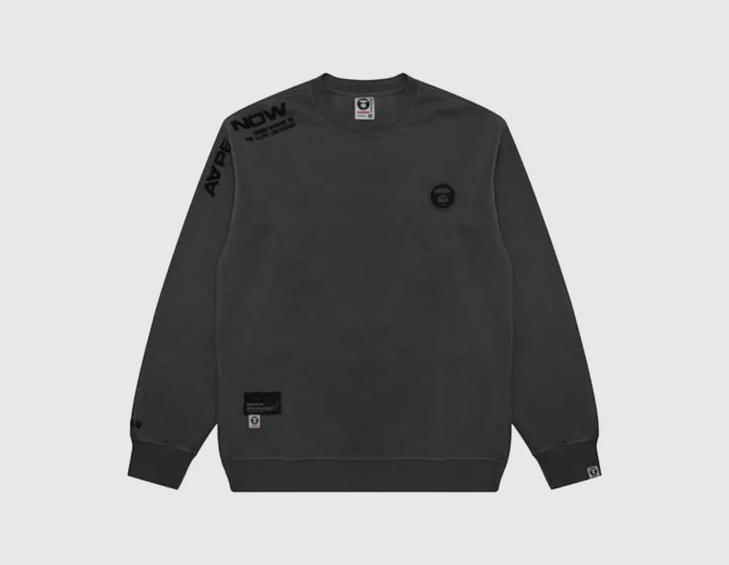 AAPE Now Crewneck Sweatshirt in Black