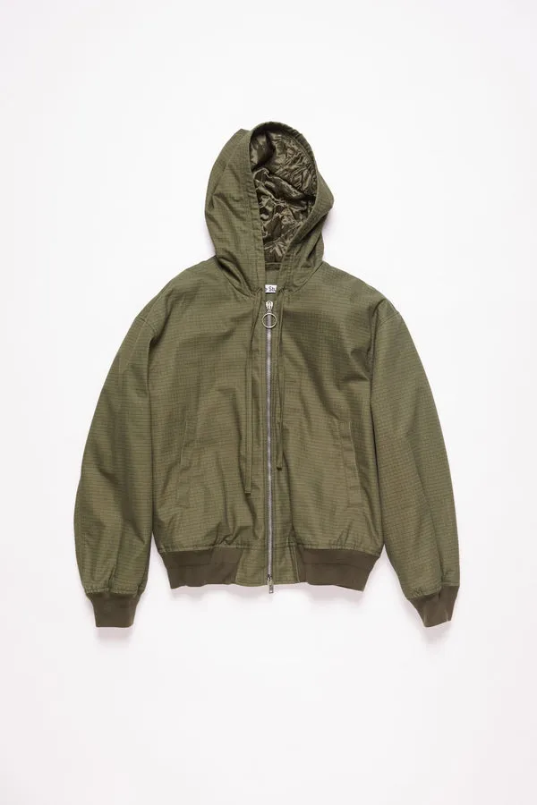 Acne Studios Olive Green Ripstop Padded Jacket SS24