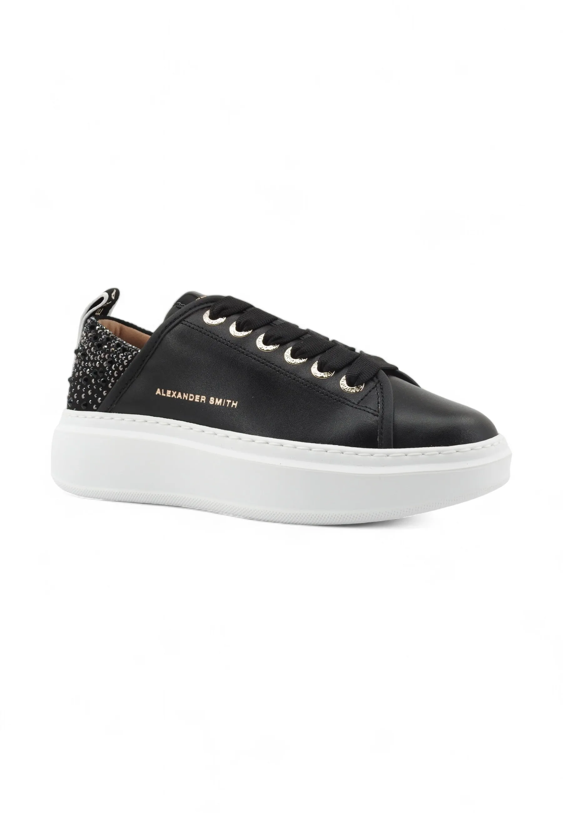 Alexander Smith Wembley Black Women's Sneaker - WYW0506.