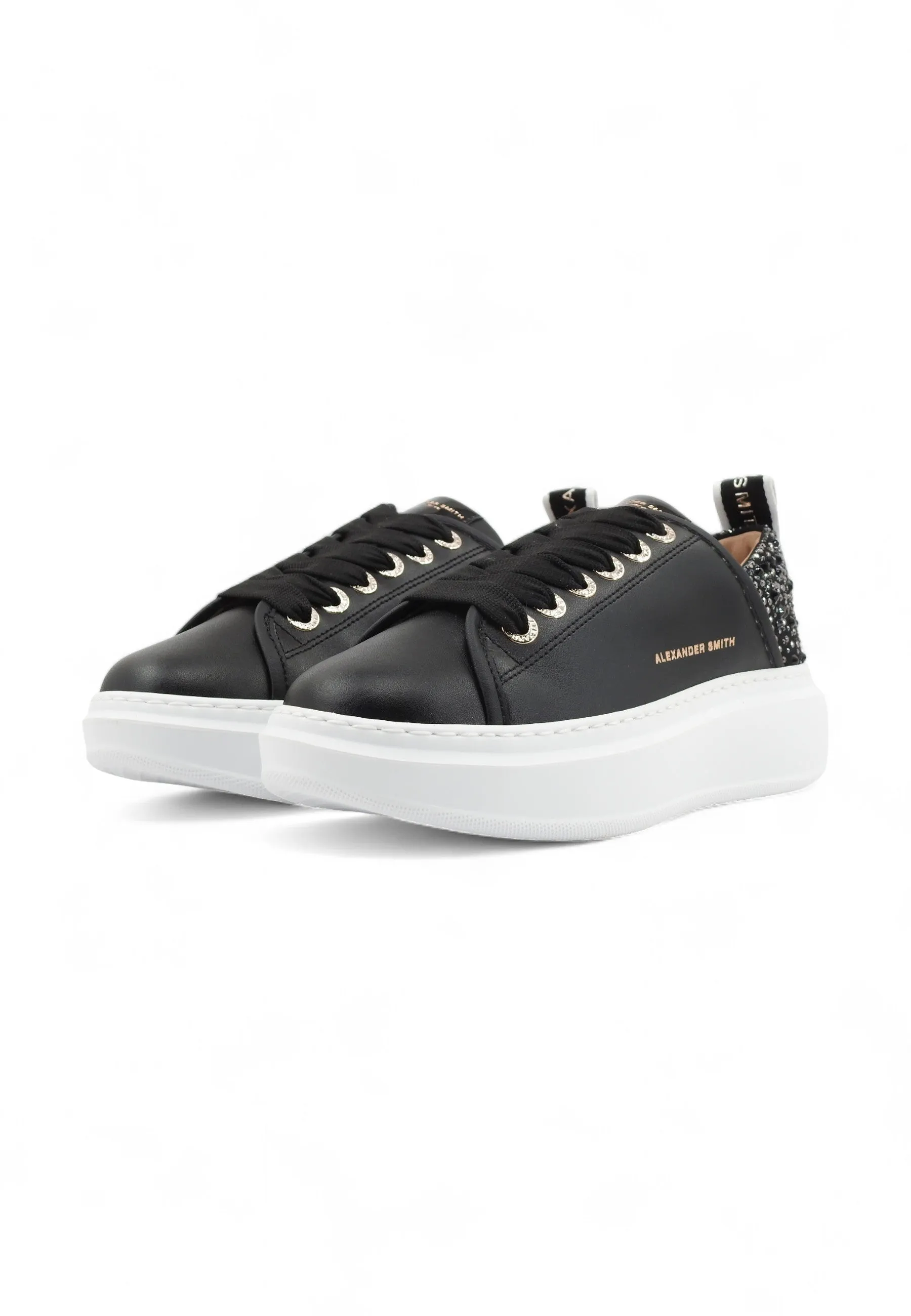 Alexander Smith Wembley Black Women's Sneaker - WYW0506.