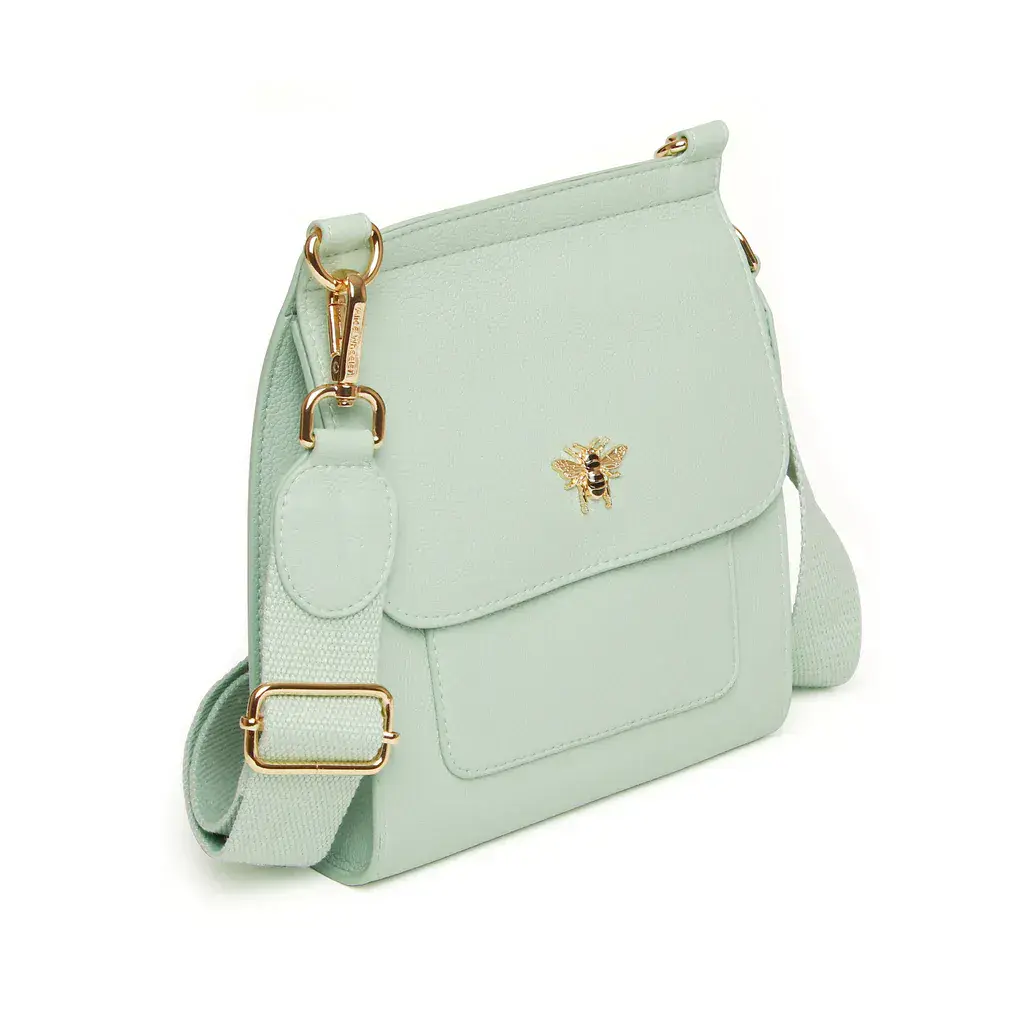 Alice Wheeler Bloomsbury Crossbody Bag in Pastel Mint