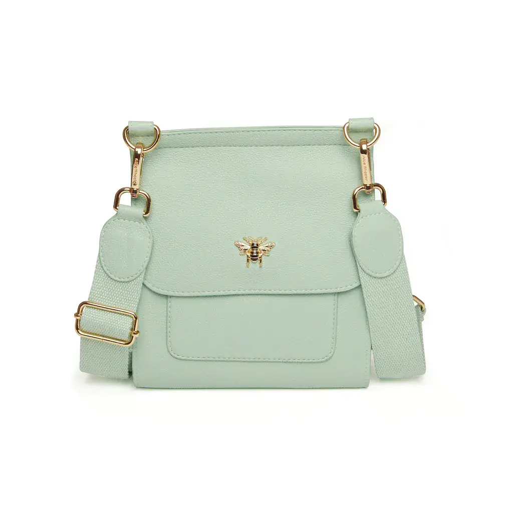 Alice Wheeler Bloomsbury Crossbody Bag in Pastel Mint