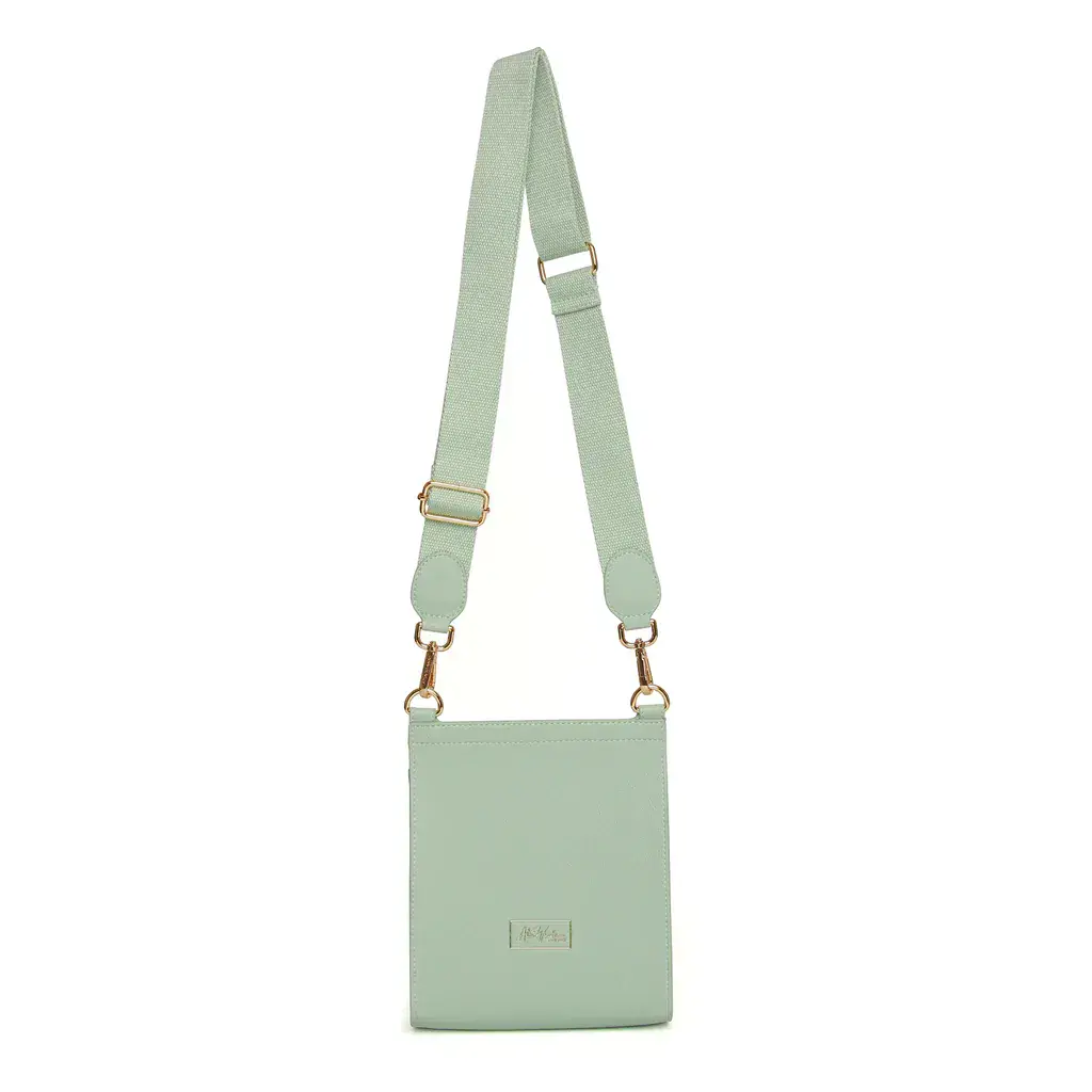 Alice Wheeler Bloomsbury Crossbody Bag in Pastel Mint