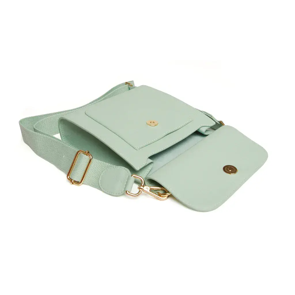 Alice Wheeler Bloomsbury Crossbody Bag in Pastel Mint