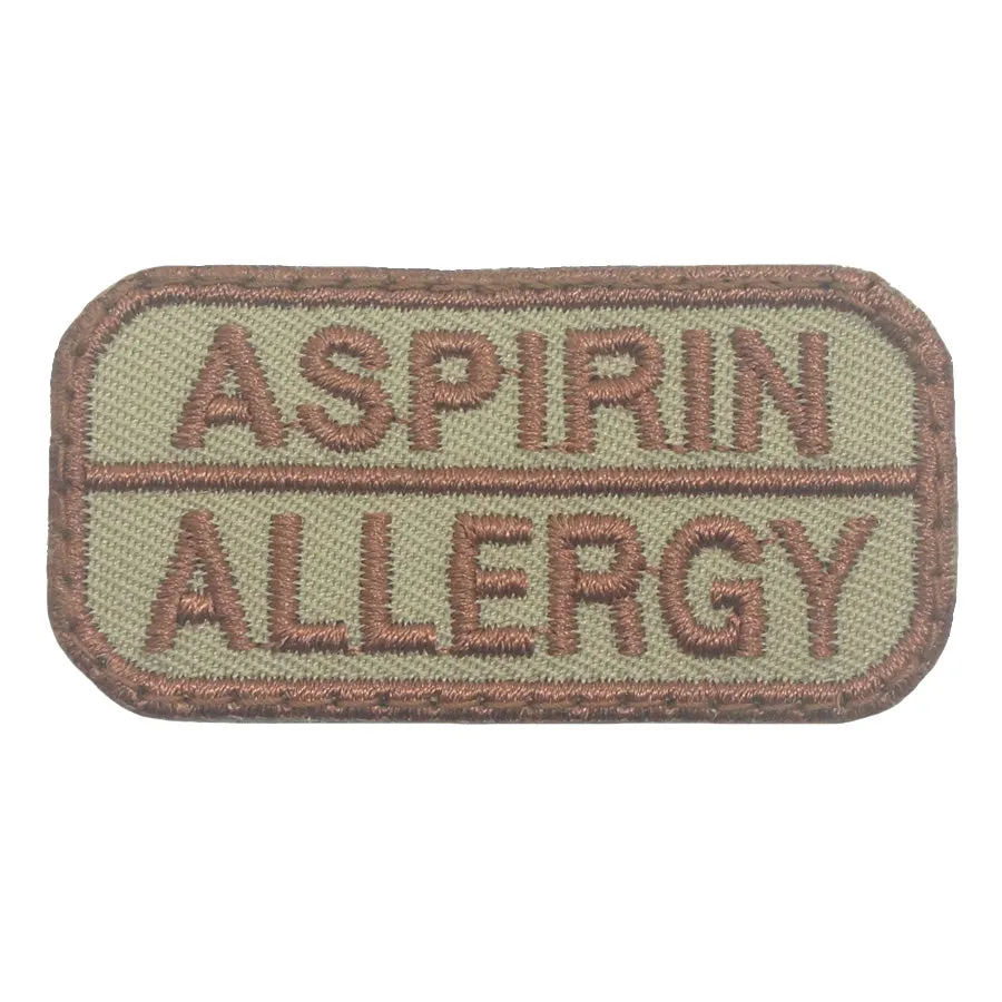 Allergic Reaction Patch for Aspirin - Khaki.