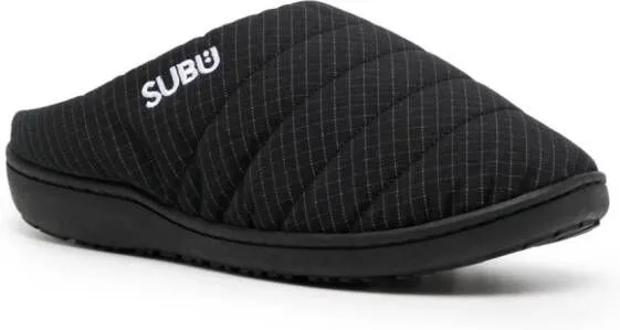 reflective-effect ripstop sandals by And Wander x Subu in Black