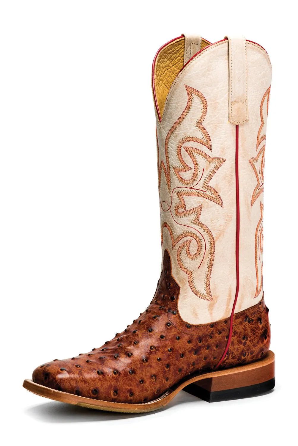 Anderson Bean Men's Bone Leather Horse Power Impostrich Cowboy Boots