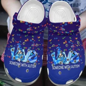 Autism Awareness Day Gnome Love Someone With Autism Crocs Clog Shoes