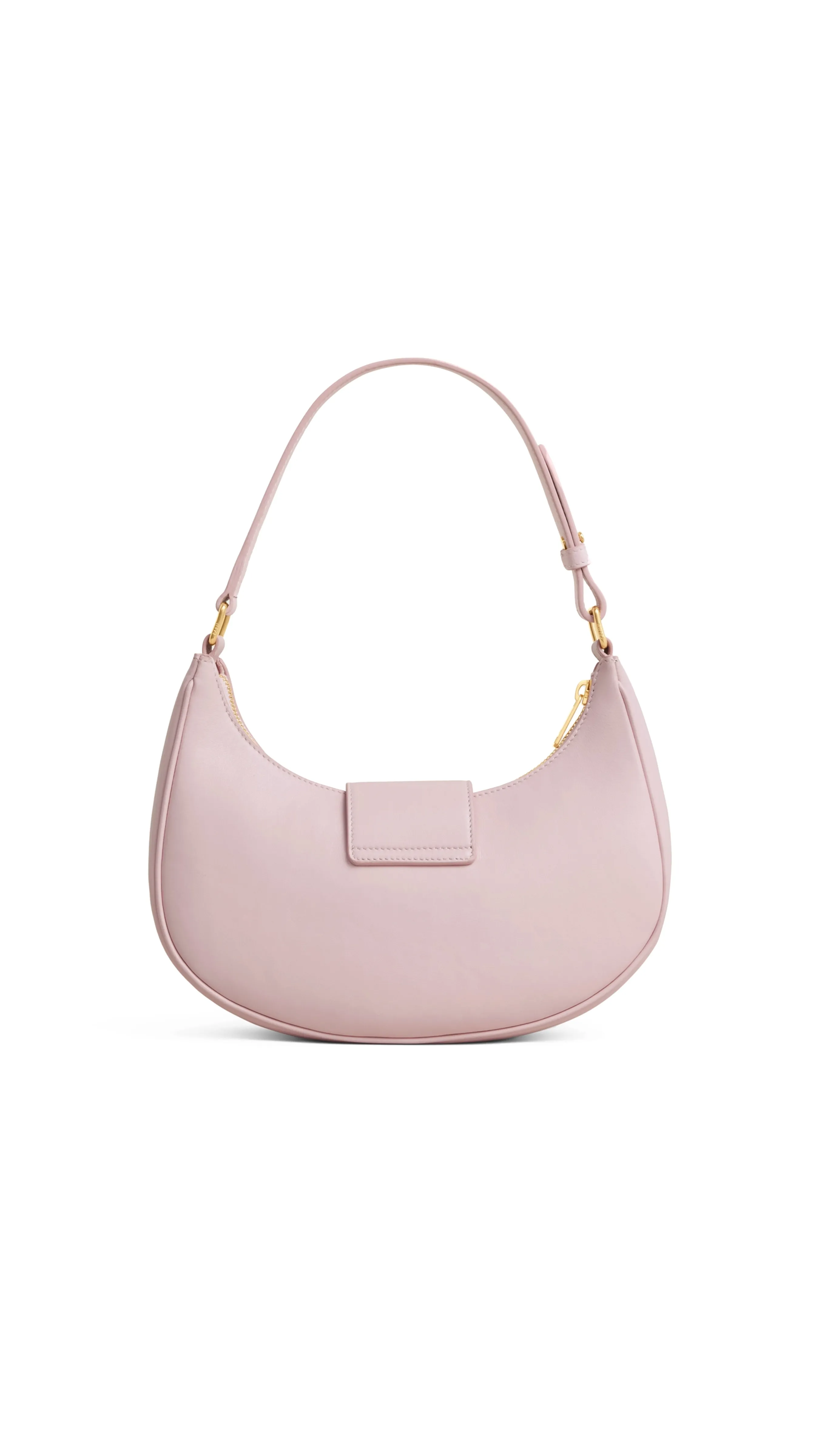 Ava Triomphe Pastel Pink Soft Bag in Smooth Calfskin