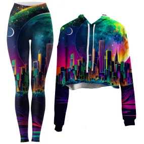 Reality Crop Hoodie and Leggings Set