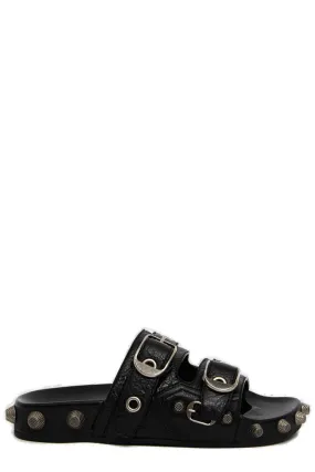 Balenciaga Cagole Stud Embellished Sandals for Women