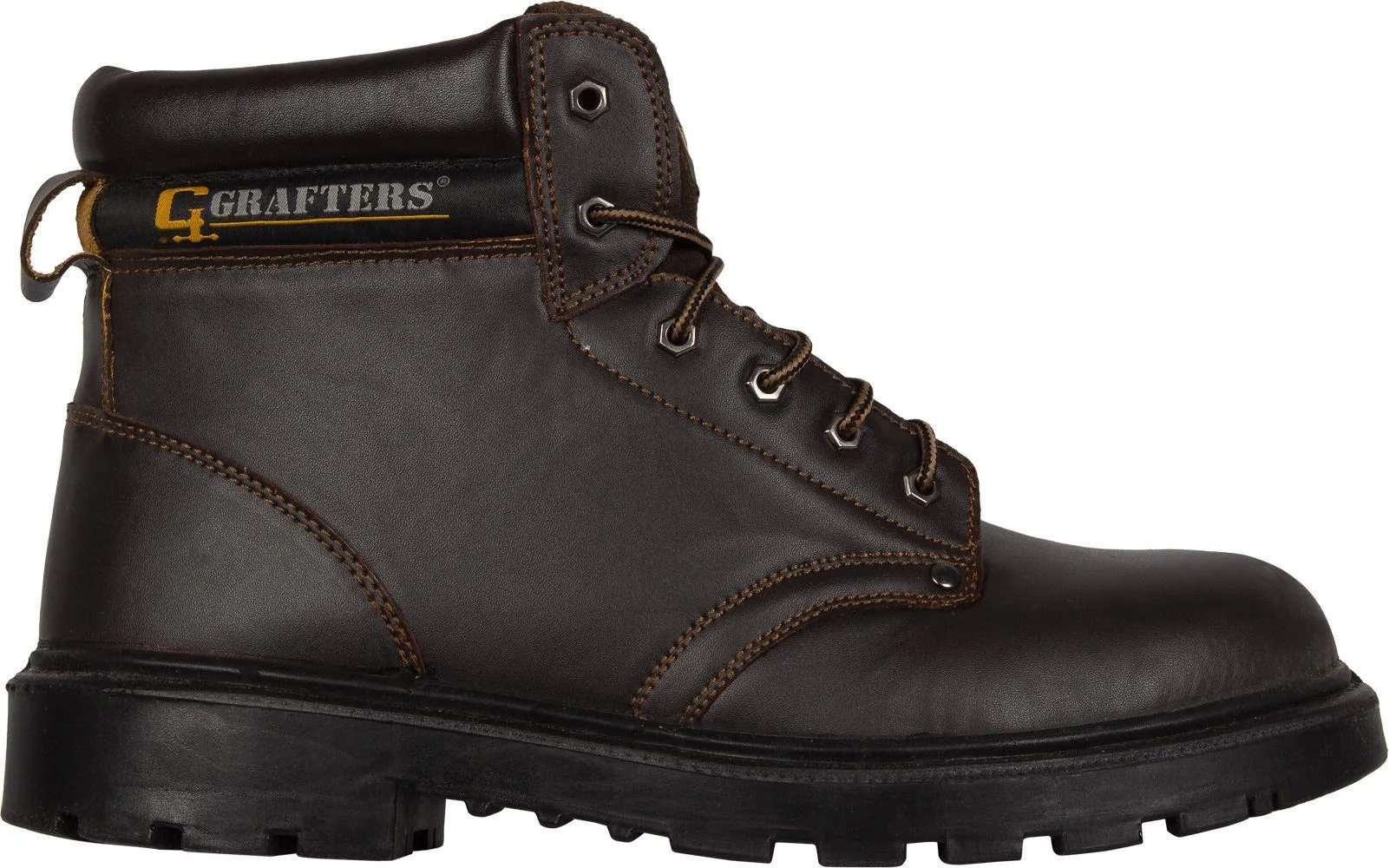 Basic Grafters Steel Toe Boots Brown - Shop Now