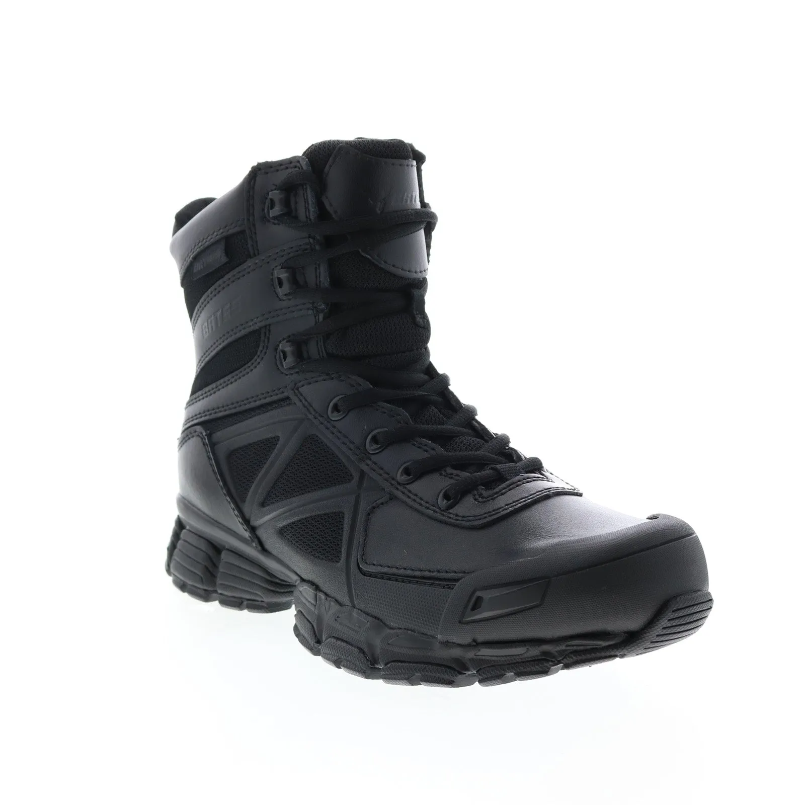 Bates Men's Black Extra Wide Tactical Boots - Waterproof Zip, 8' Velocitor E04034