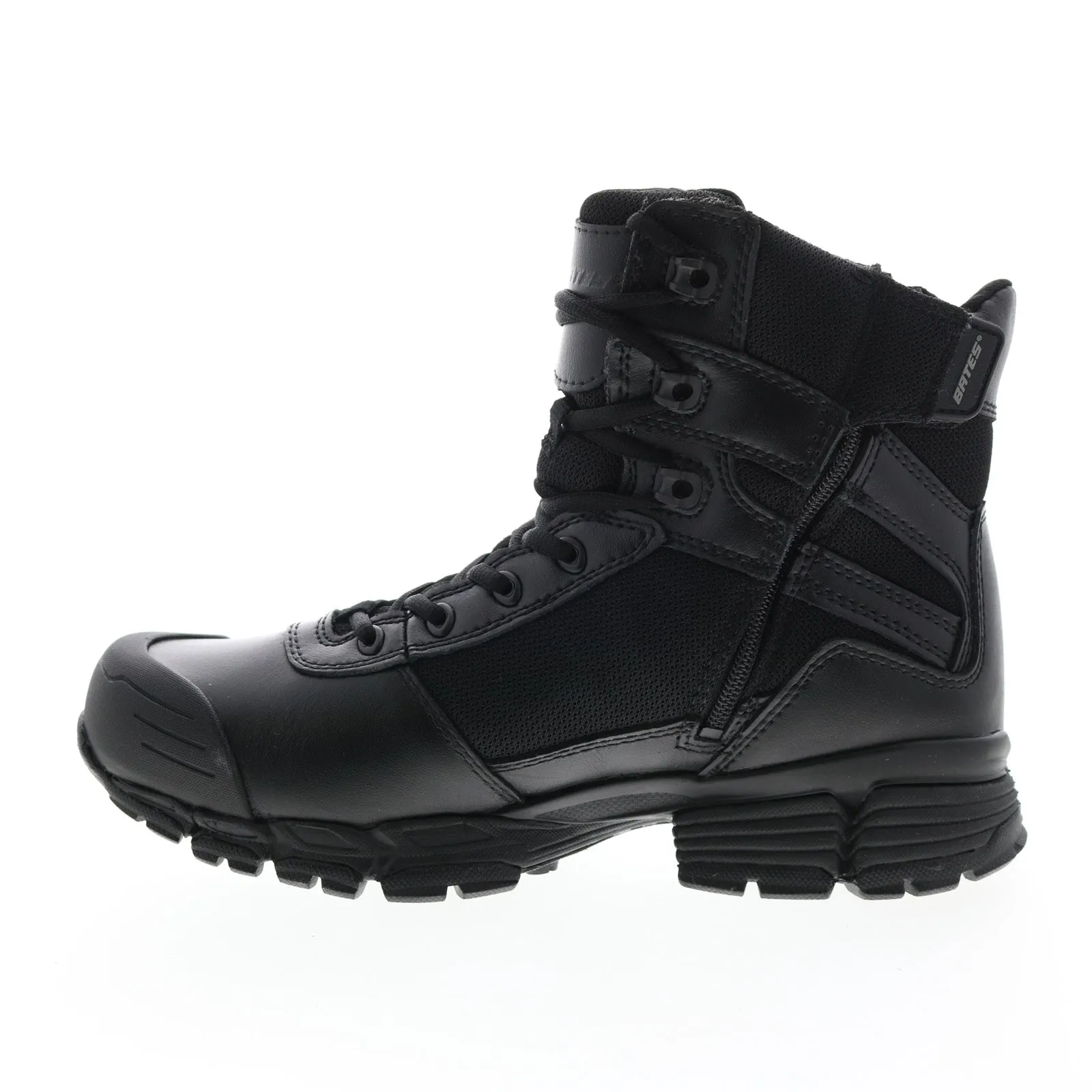 Bates Men's Black Extra Wide Tactical Boots - Waterproof Zip, 8' Velocitor E04034