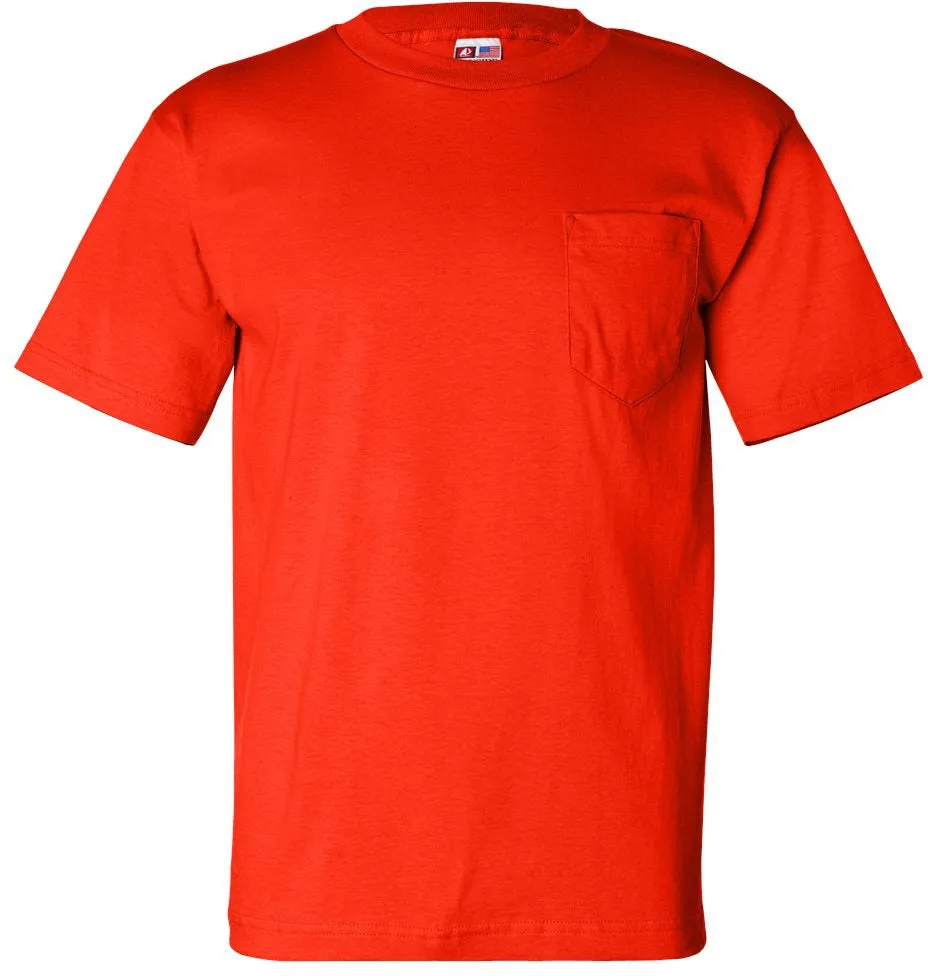 USA-Made Short Sleeve T-Shirt with Pocket by Bayside