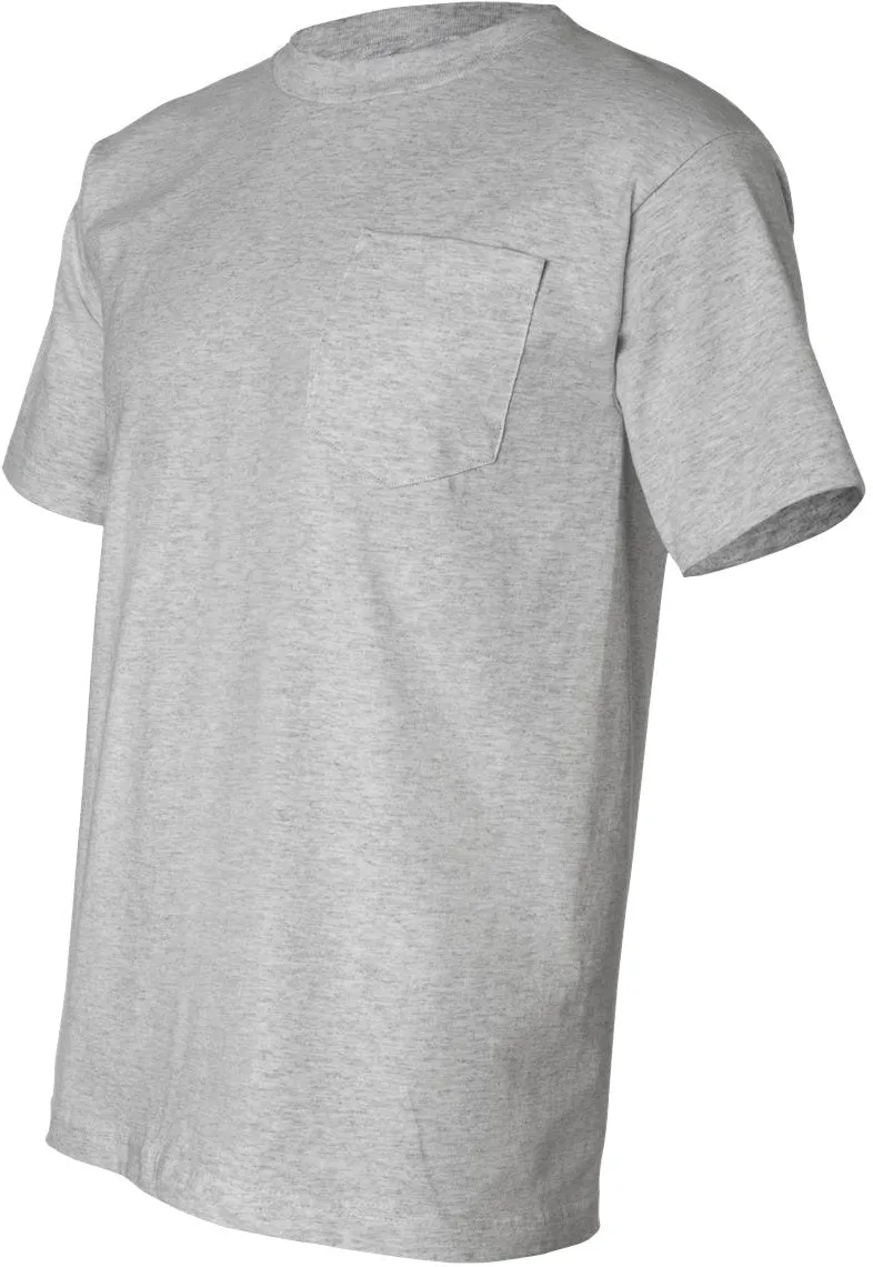 USA-Made Short Sleeve T-Shirt with Pocket by Bayside