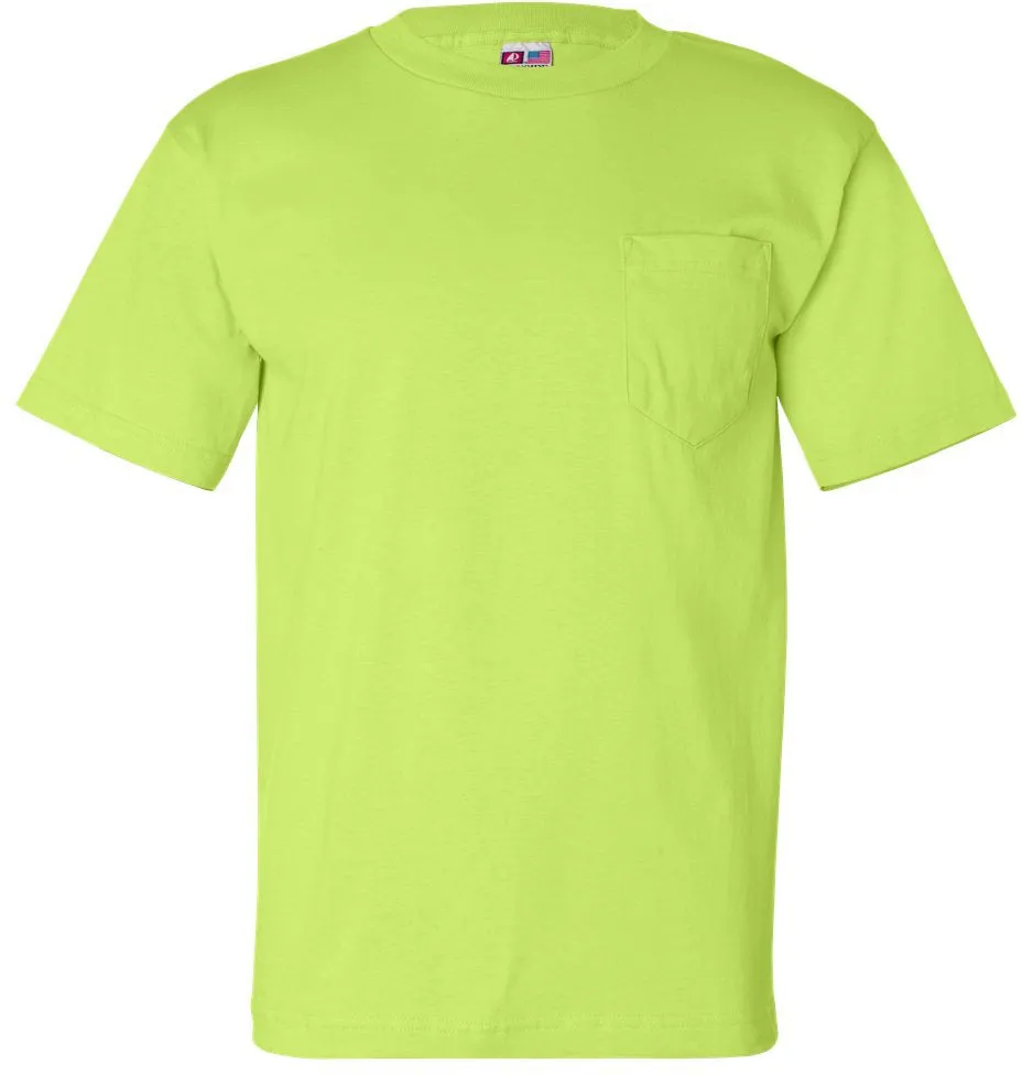 USA-Made Short Sleeve T-Shirt with Pocket by Bayside