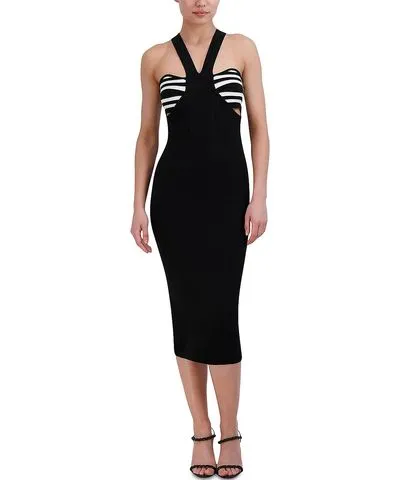 Bcbgmaxazria Women's Midi Cutout Bodycon Dress