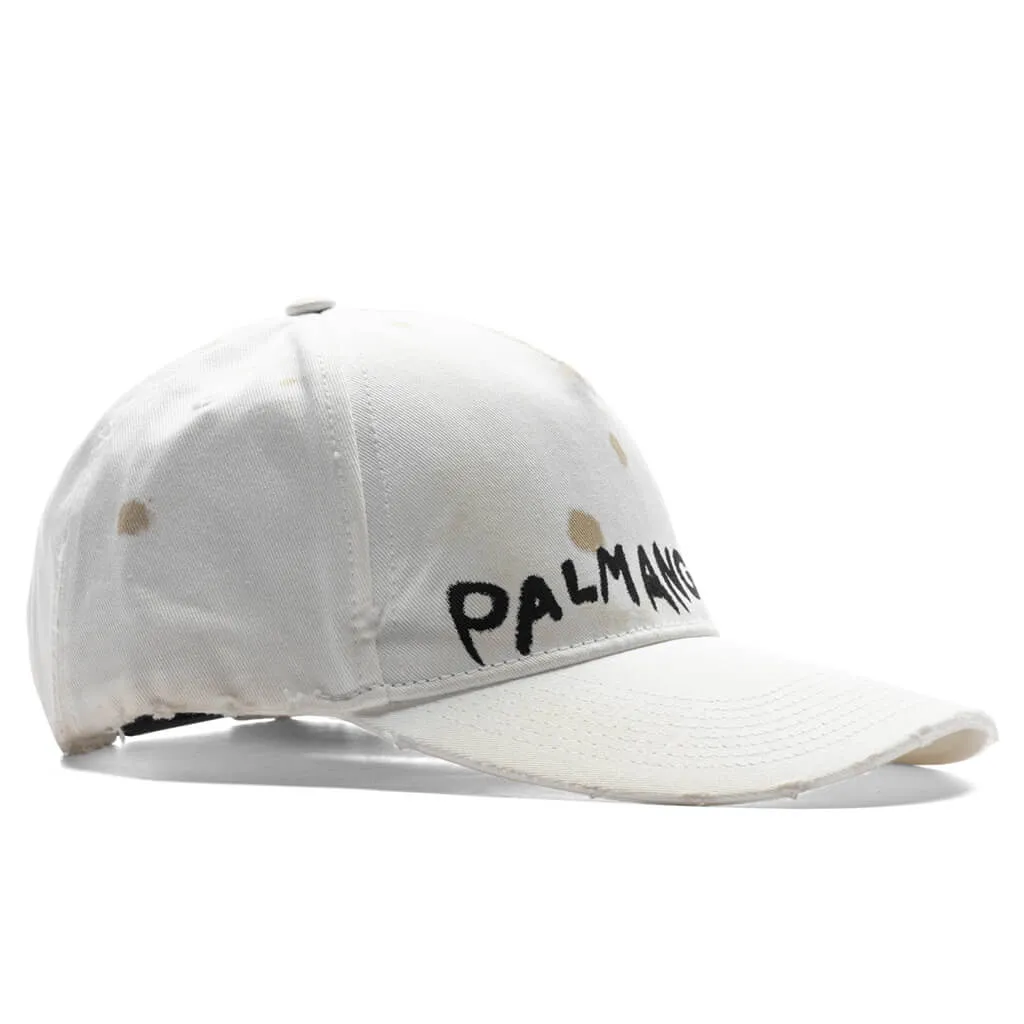 Beige and Black Seasonal Logo Cap