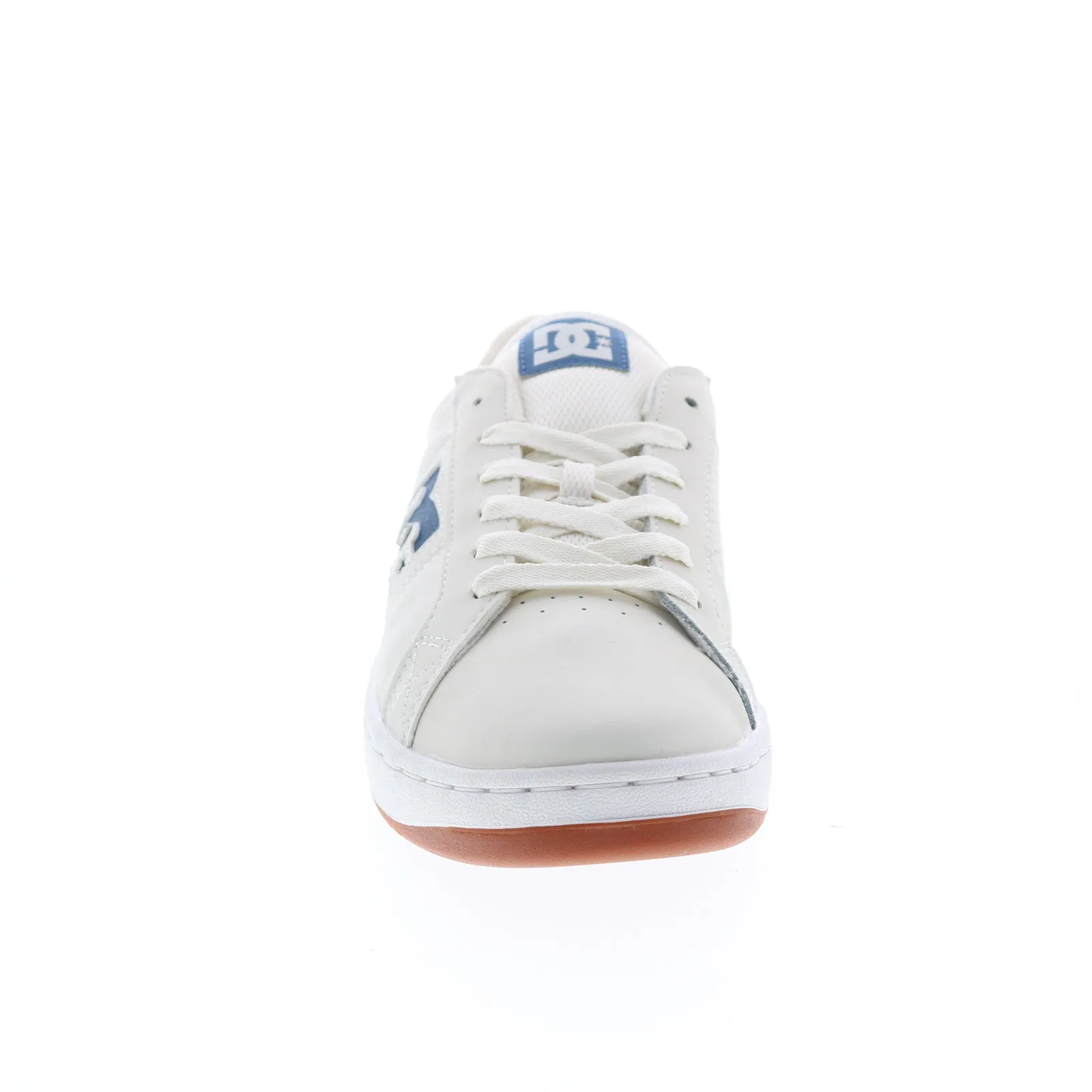 Beige Leather Skate Inspired Sneakers for Men - DC Striker ADYS100624-OG2