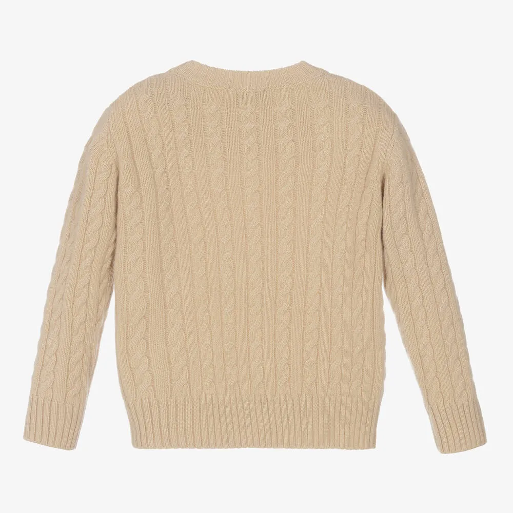 Beige Wool Sweater