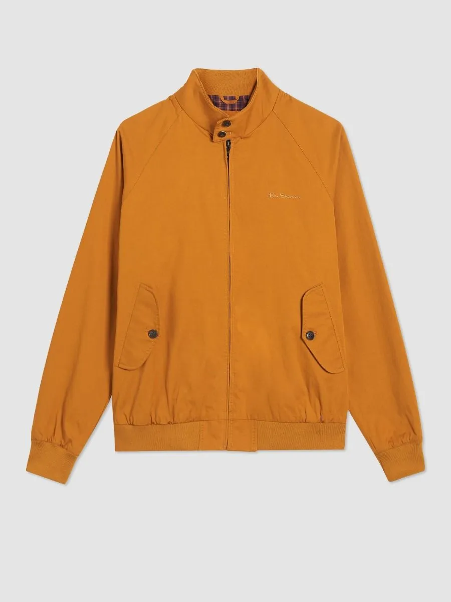 Ben Sherman Casual Harrington Jacket Mustard