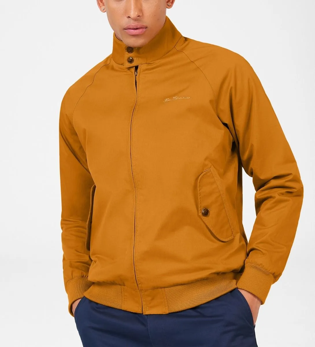 Ben Sherman Casual Harrington Jacket Mustard