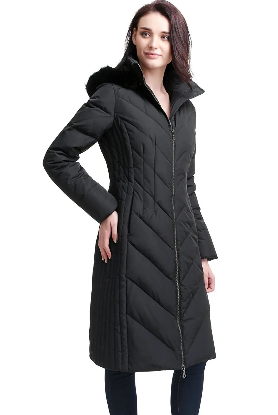 BGSD Women's Marlene Waterproof Hooded Long Down Coat - Plus can be rewritten as BGSD Women's Waterproof Down Coat with Hood - P