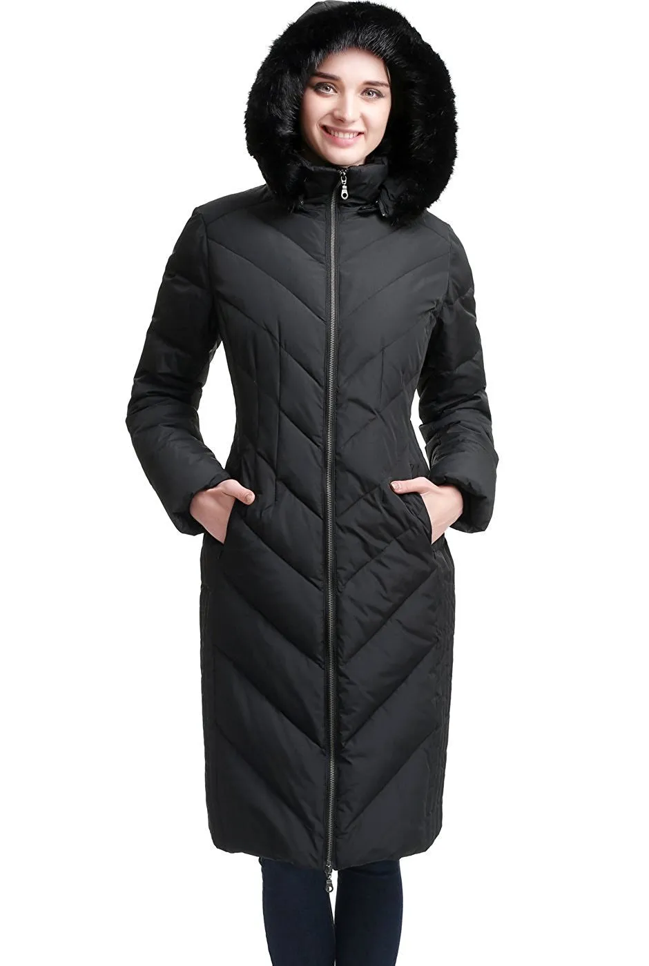 BGSD Women's Marlene Waterproof Hooded Long Down Coat - Plus can be rewritten as BGSD Women's Waterproof Down Coat with Hood - P