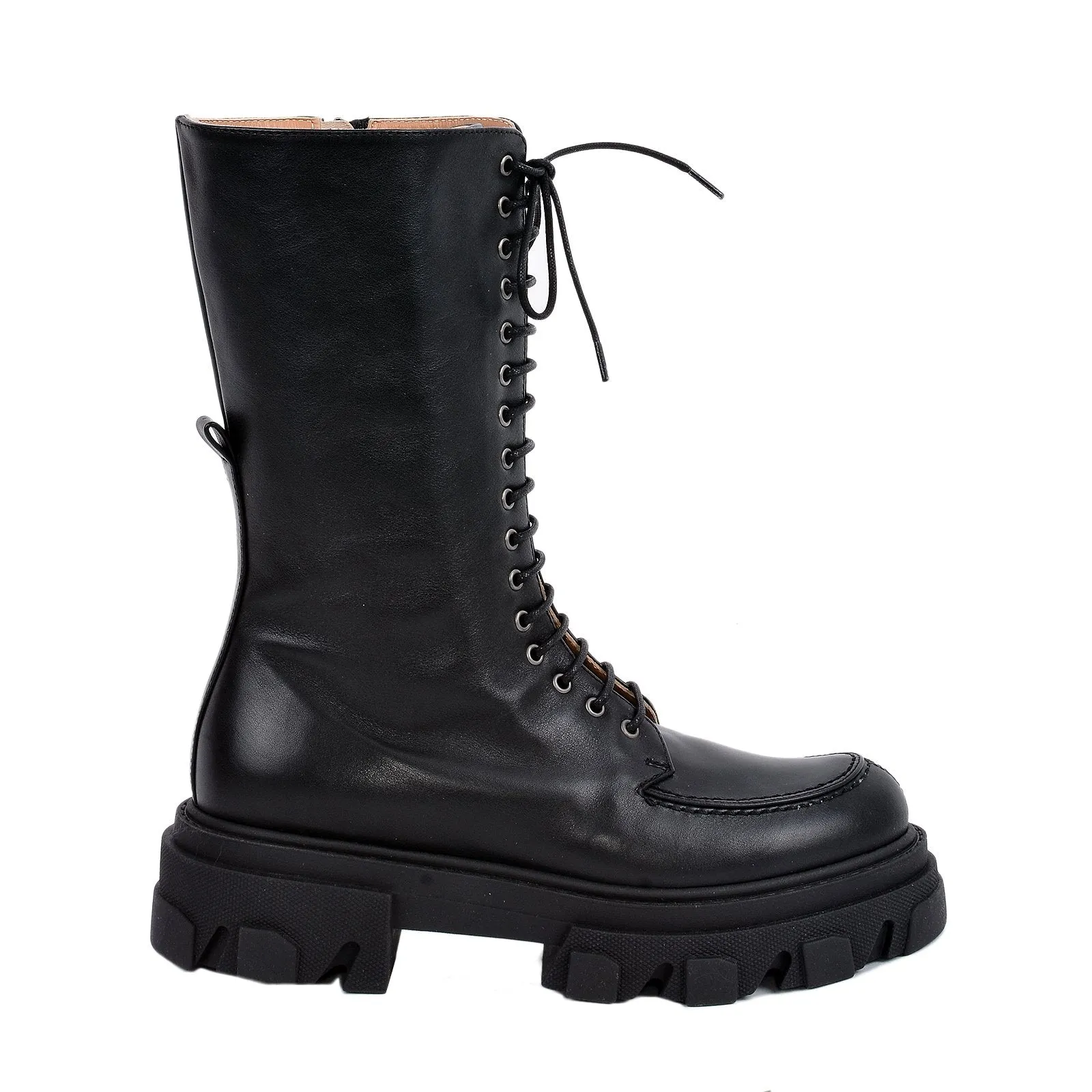 Black Combat Boots by Ren.