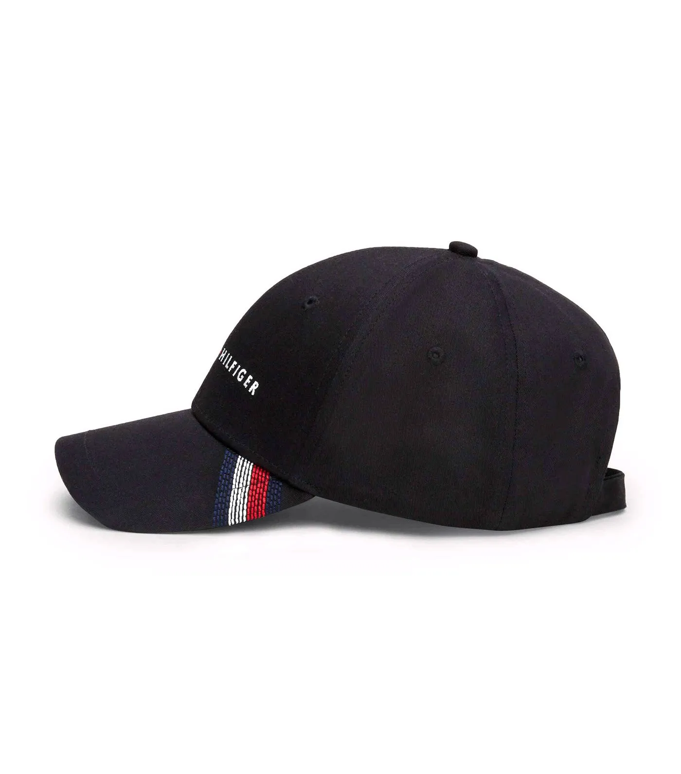 Black Cotton Baseball Cap for Men