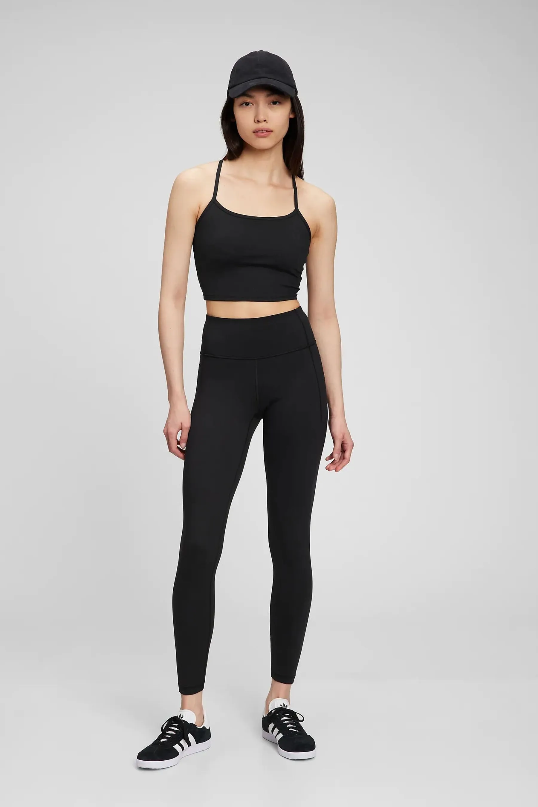 Black High Waisted Full Length Leggings