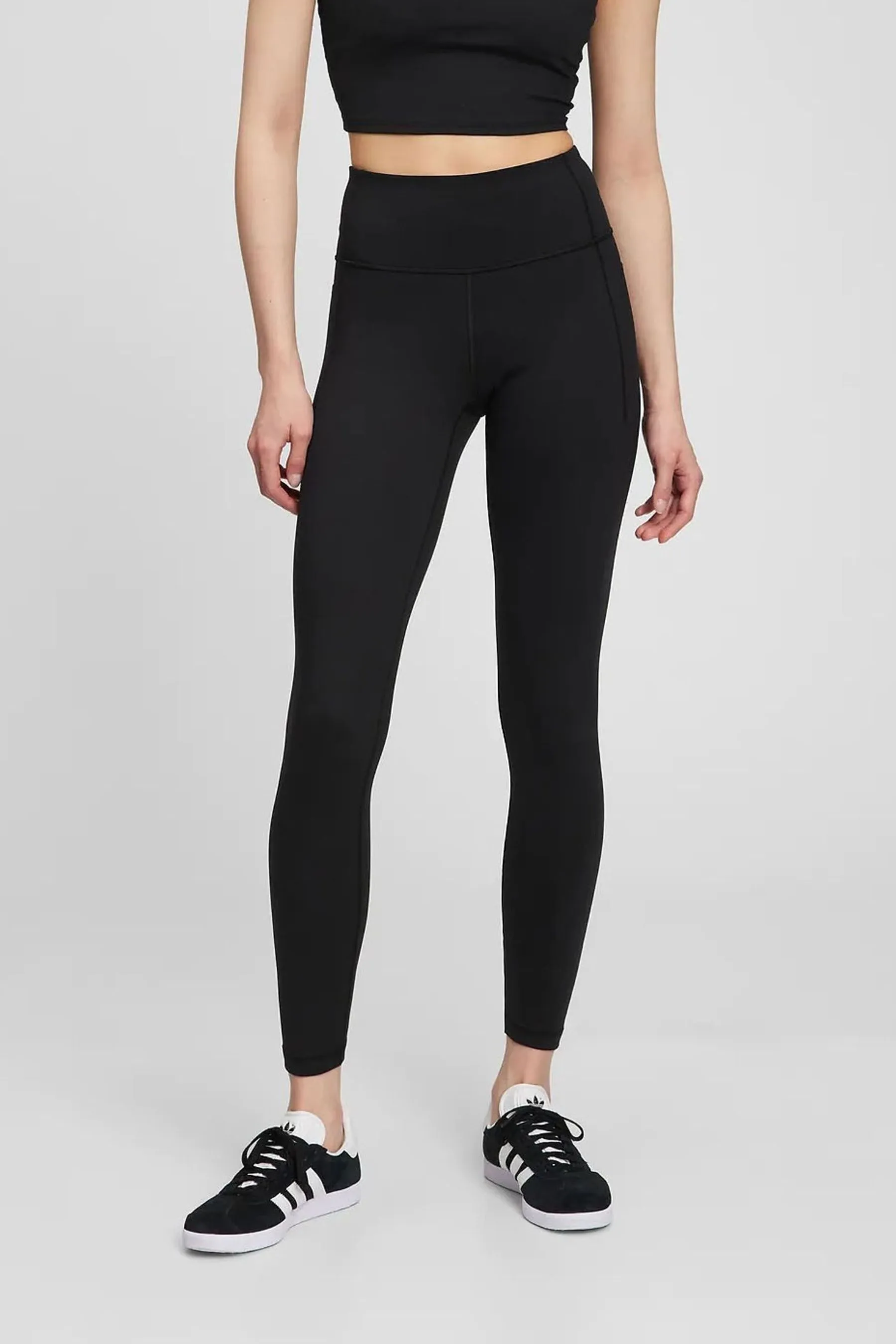 Black High Waisted Full Length Leggings