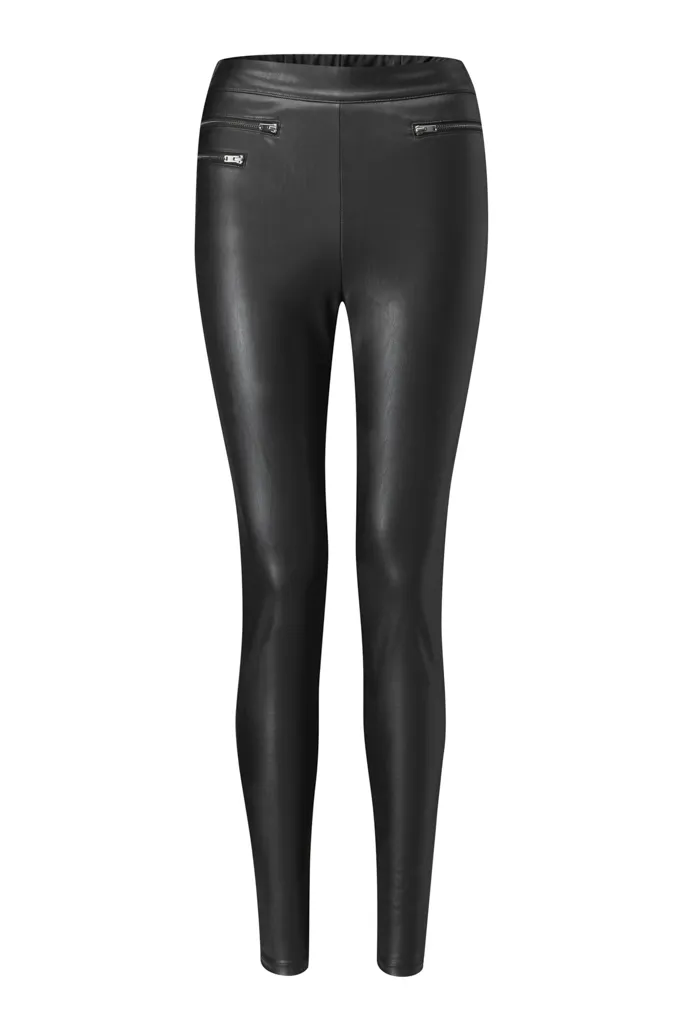 Black Leather Look Leggings