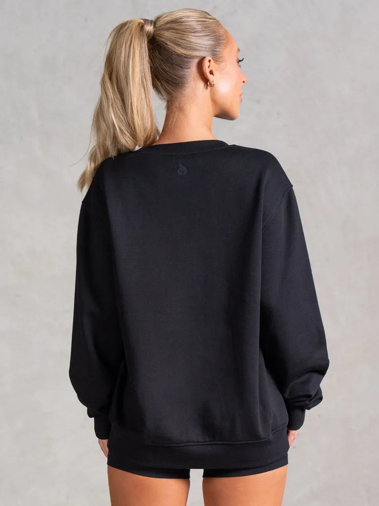 Black Sporty Sweater