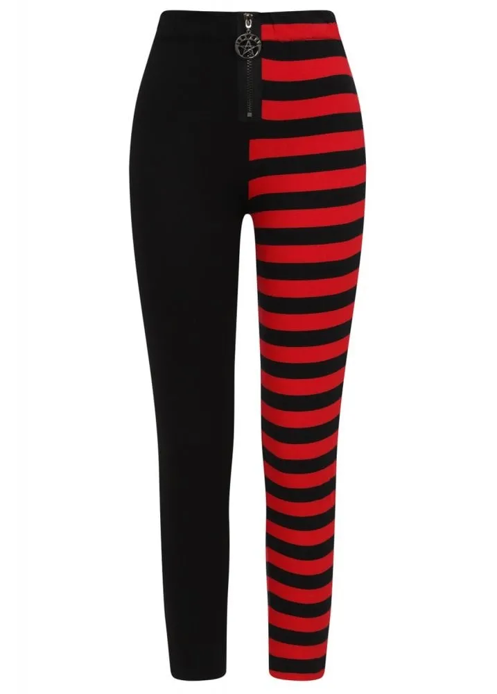 Black Stripes Leggings