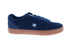 Blue Suede Skate Sneakers for Men by DC Hyde (ADYS300580-DGU)