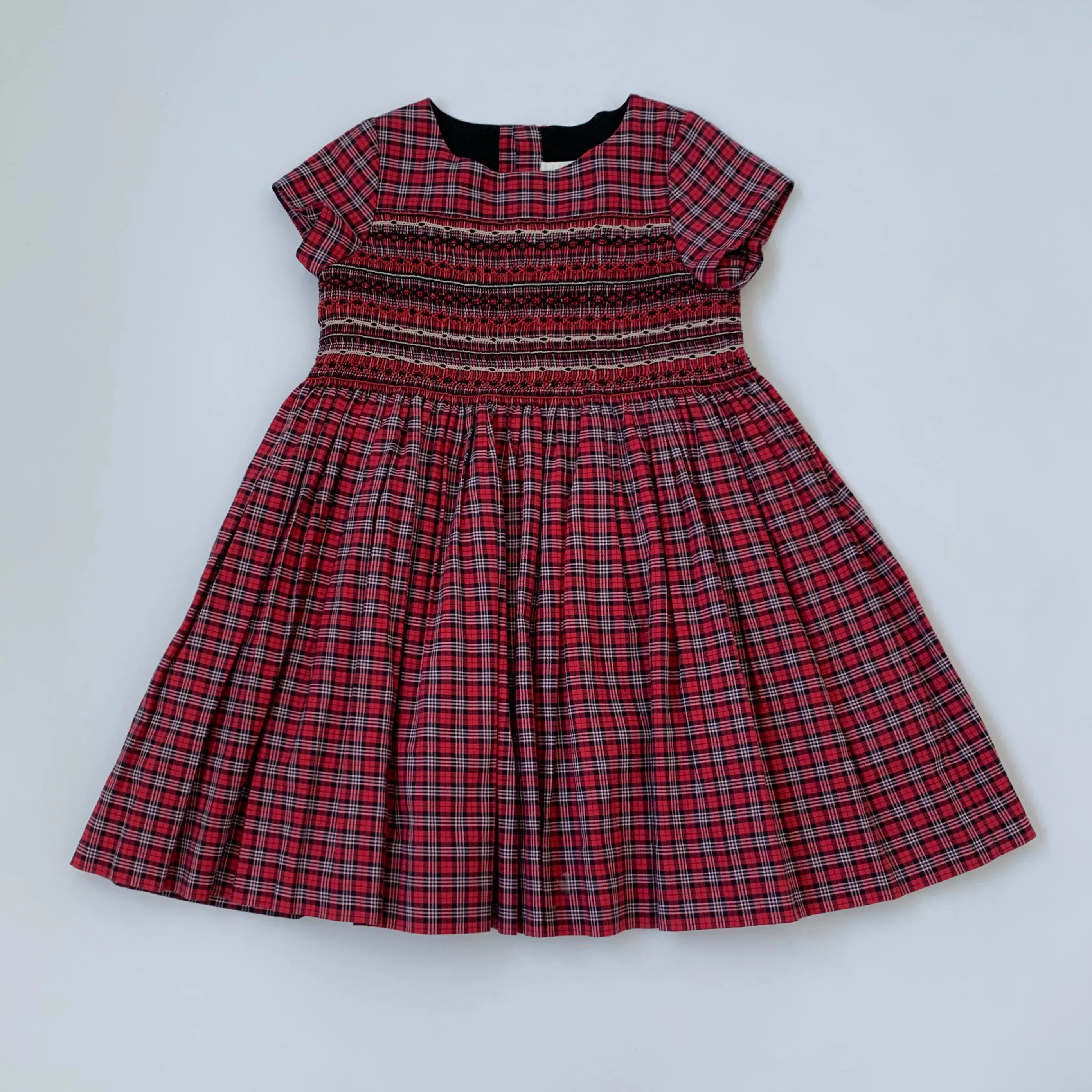 Bonpoint Red Tartan Duchesse Dress: 8 Years