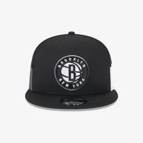 Brooklyn Nets Metallic Arch Black 9 Fifty Snapback Cap Black