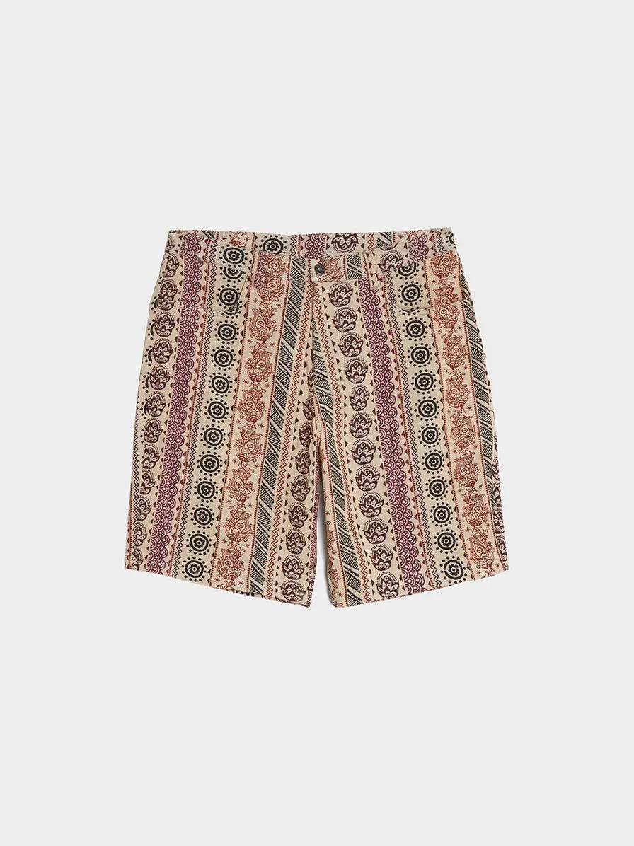 Brown Orbit Shorts