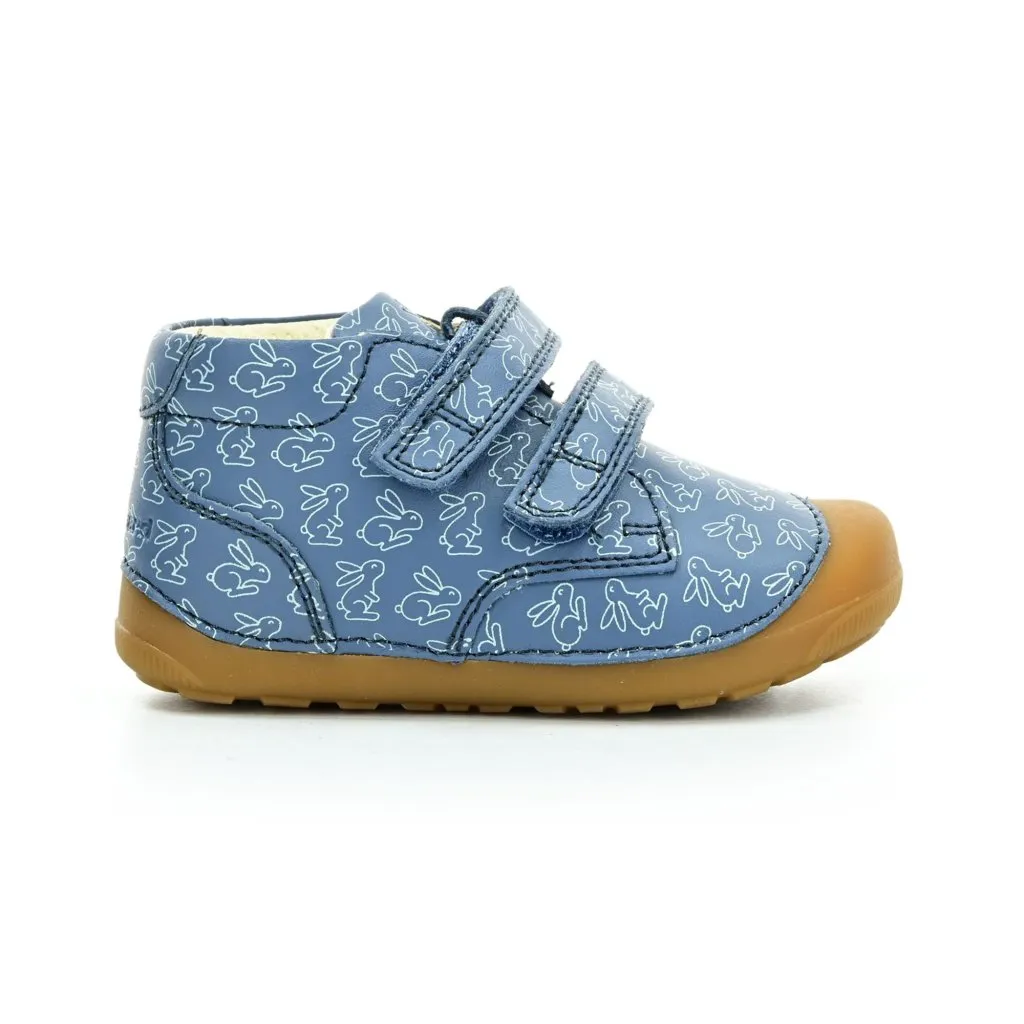 Barefoot Shoes Teal Rabbit Strap - Bundgaard Petit