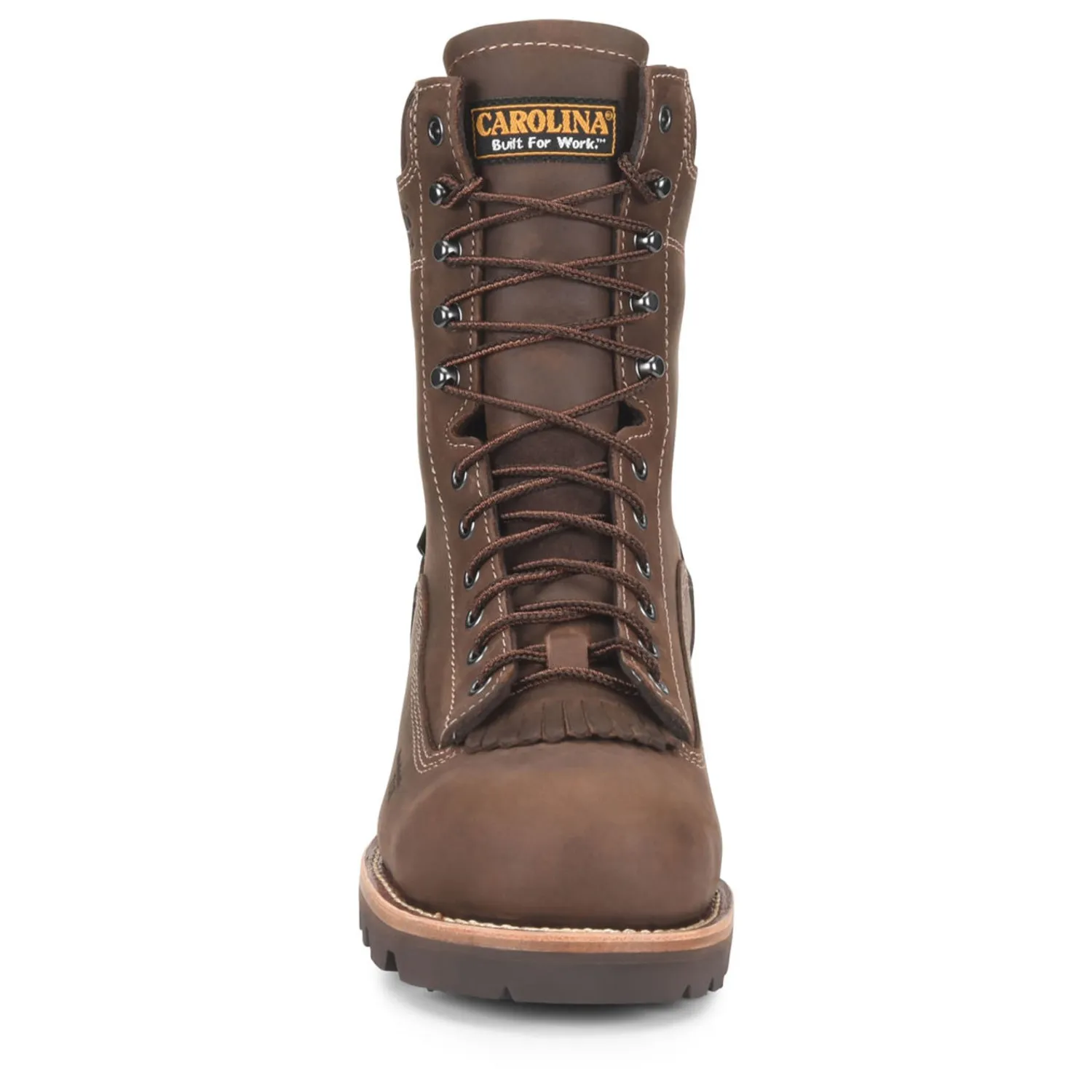 Carolina Men's Birch 8" Logger Waterproof EH Steel Toe Boots, CA7522, Brown