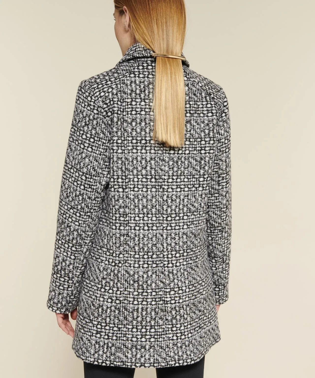 Trendy Check Patterned Coat