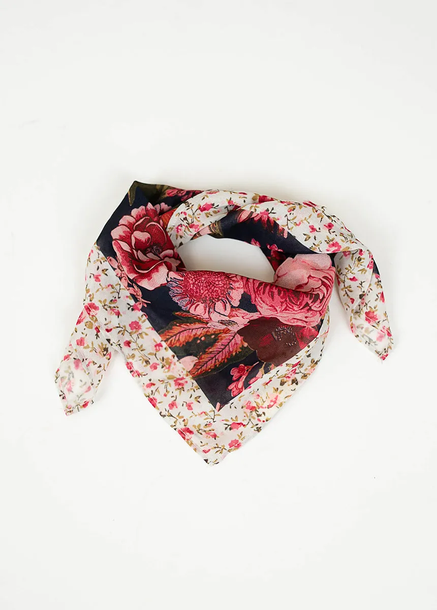 Chelsea Navy Floral Scarf