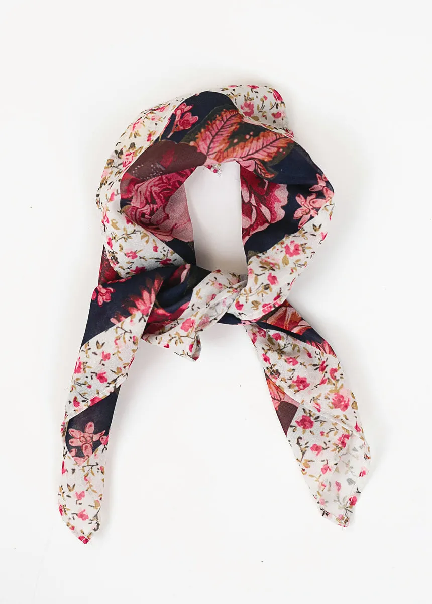 Chelsea Navy Floral Scarf