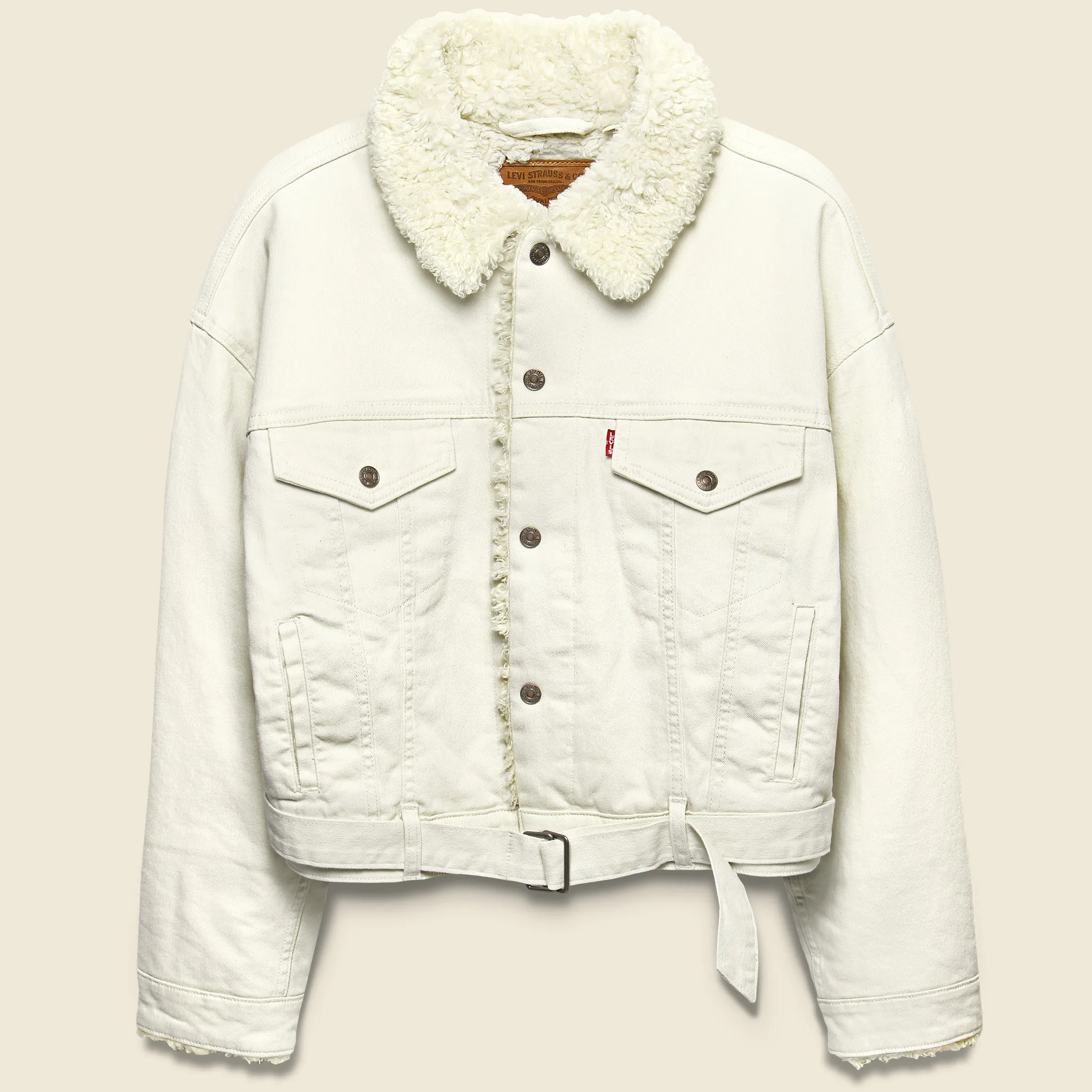 Cocoon Trucker Jacket - Tofu - Cozy & Cuddly